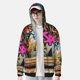 thumbnail image 2 of Fotbe Graffiti Lamp Urban Scene Chaqueta con Protección Solar UPF 50+ para Hombre y Mujer, Camisa con Capucha y Bolsillos-Small, 2 of 7