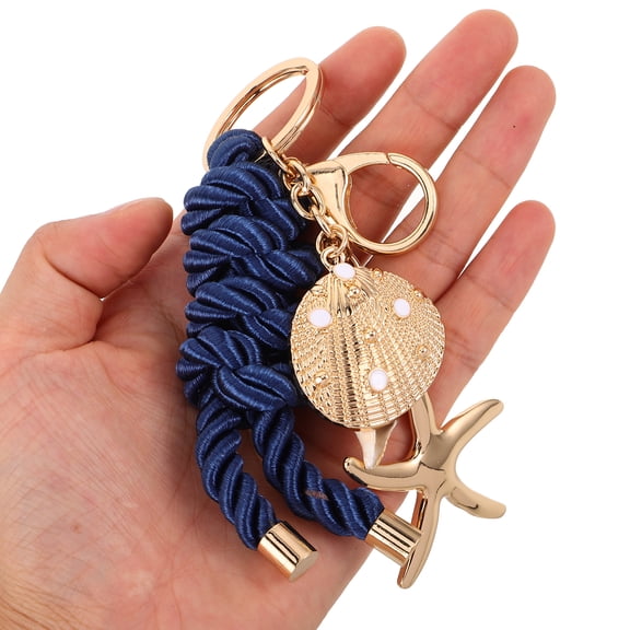TABLZONE Backpack Ocean Charm Keychain Nautical Knot Charm Keyring Rectangular Multi 1Pack