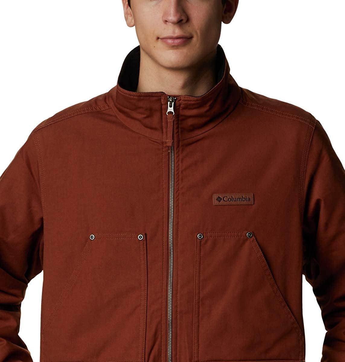Columbia Mens Loma Vista Jacket Dark Amber Black Plaid XX Large