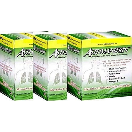 XIRQI Asthma Medication Refill, 30 Count (Pack of 3)