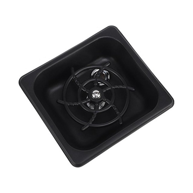 Rongfmy Cup Rinser Faucet Bottle Washer Automatic Flushing Device Quick Cleaning for Bar Black S