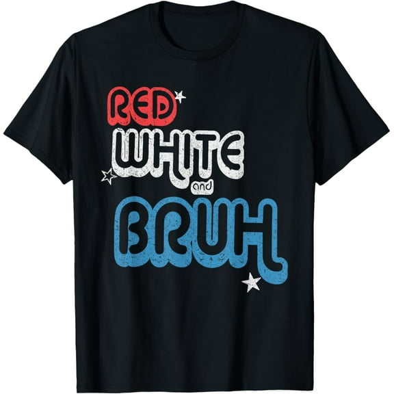 Sam Soft Red White And Bruh T-Shirt Unisex Cotton Tee, Gift For Him Her Family And Friends