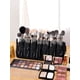 thumbnail image 5 of Rewera Bolsa organizadora de brochas de maquillaje profesional, estuche de cosméticos para artista de maquillaje, bolso de maquillaje de cuero, portátil de viaje negro (solo bolsa), 5 of 6