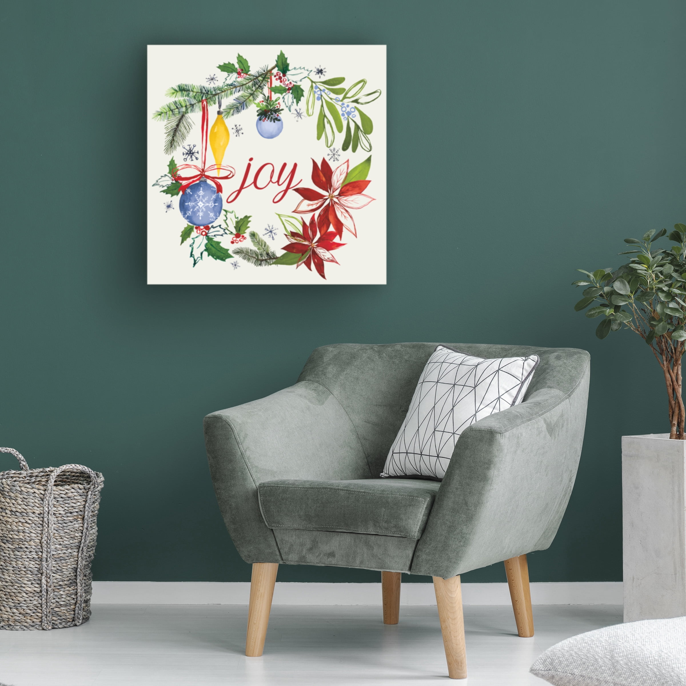 Harriet Sussman 'Watercolor Christmas VI' Canvas Art