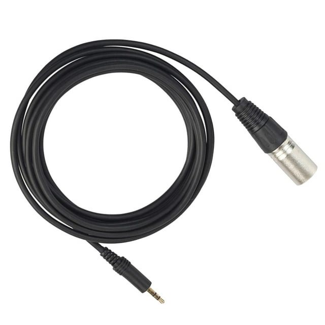 Estéreo de 3,5 mm (1/8 de pulgada) estéreo a cable XLR, negro Sunnimix Cable de micrófono XLR de 3 clavijas