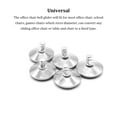thumbnail image 3 of Bewildely Deslizadores de campana para silla de oficina, 5 piezas, ruedas para sillas de 50mm, ruedas deslizantes antideslizantes, pies de Decoración del hogar, 3 of 6
