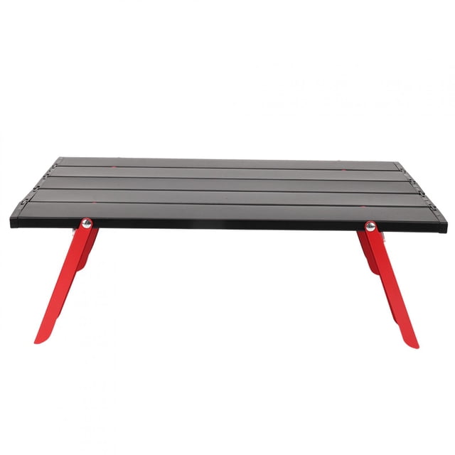 Mini mesa de picnic de aleación de aluminio, ligera y plegable, ideal para barbacoas al aire libre, mochileros y acampadas.
