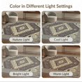 thumbnail image 7 of ODIKA 8'x10' Washable Area Rug Geometric Boho Neutral Border Detail Farmhouse Minimalist Large for King Size Bedroom Under Bed, Master Suite, Non-Shedding, Easy Care, 7 of 7