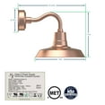 thumbnail image 2 of Cocoweb 14 inch Vintage LED Gooseneck Light in Copper with Chic Arm, 2 of 6