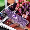 thumbnail image 7 of case for Samsung Galaxy A01 Core Case with Creativity Clear Quicksand Glitter Flowing Liquid Floating Soft TPU Case w/Stand Bling Diamond Sparkle Phone Cover for Samsung Galaxy A01 Core  Purple, 7 of 7