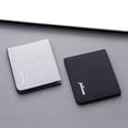 thumbnail image 5 of For Male Coin Purse Letter Credit Card Thin Solid Color Canvas Korean Purse Card Holder Men Wallets GREY, 5 of 8