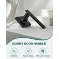 thumbnail image 2 of Matte Door Handles Passage Door Handles Interior Door Handles NonLocking Lever Set [for Hallway or Closet Doors] Reversible for Right/Left Sided Doors, 2 of 8