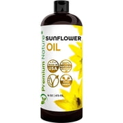 Premium Nature Daily Use Moisturizing Sunflower Oil Body Oil Natural 16 oz