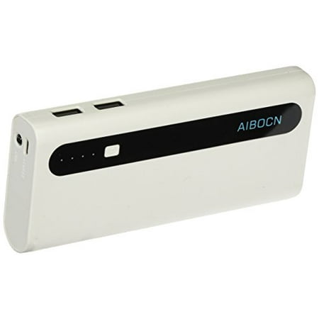 aibocn power bank 10,000mah external battery charger with flashlight for apple phone ipad samsung galaxy smartphones