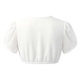 thumbnail image 3 of VUHXZWAF Girl Shirts Short Sleeve V Neck Going Out Crop Tops Kids Summer Soft Tee Clothes Size 11-12 Years, 3 of 3