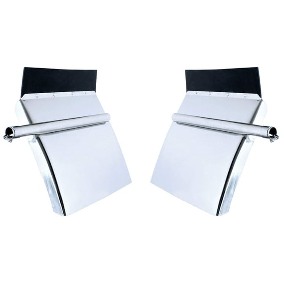 TORQUE Quarter Fenders for Semi Truck, 24" x 24" Stainless Steel, Tube