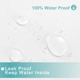 thumbnail image 4 of Waterproof Long Fabric Shower Curtain Liner, Suction Cups Included, 72 x 78 inch, Machine Washable Cloth Shower Curtain for Bathroom, 72x78, White, 4 of 5