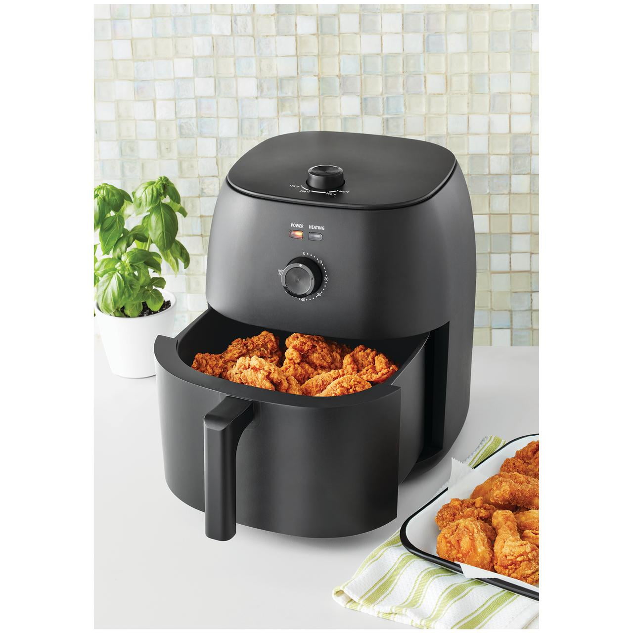Mainstays 8 Qt Air Fryer, Black - Automatic Shutoff