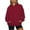 Wine, variant on Aloohaidyvio Hoodies,Womens Oversized Long Sleeve Sweatshirts Casual Pullover Shirts Tops