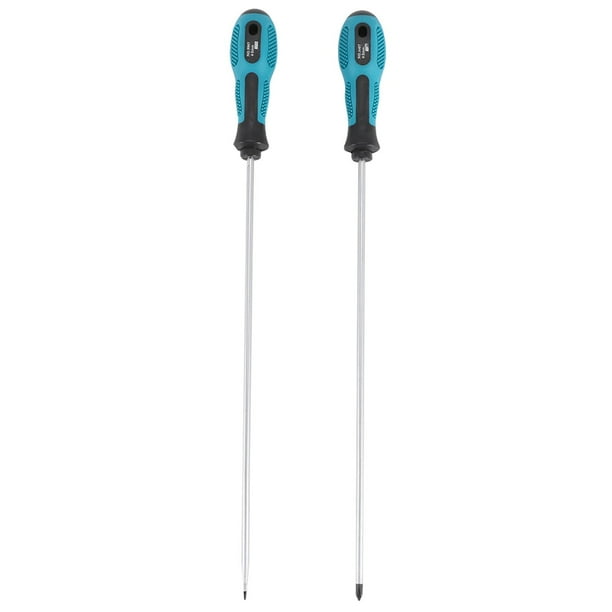 2 Packs 12 Inches Long Slotted and Screwdriver Flat Blade Screwdriver