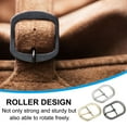 thumbnail image 5 of Uxcell Single Prong Belt Buckle, Metal Roller Pin Buckle Oval Center Bar Buckles for Strap Belt Purse Making Hardware Light Gold/Black 1.5", 5 of 7