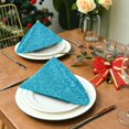 thumbnail image 3 of Coolnut Set of 1 Glitter Texture Satin Napkin Square 20 Inches Table Napkins Soft Smooth Decorative Napkins for Wedding Banquet Party Decoration, 3 of 6