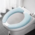 thumbnail image 4 of Toilet Seat Cushion, Adhesive Toilet Seat Cover with Extended Length for Extra Coverage, Padded Soft Toilet Seat Pad, Washable and Removable for Bathroom Comfort, 4 of 5