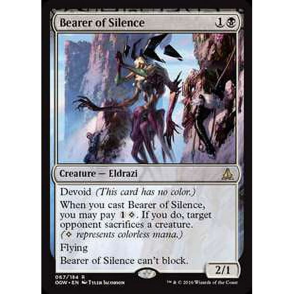 MtG Oath of the Gatewatch Rare Bearer of Silence (Foil) #67