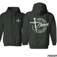 thumbnail image 2 of Jesus Cross Hoodie – The Way The Truth The Life Christian Design – Inspirational Faith Sweatshirt for Men and Women, 2 of 5