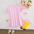 thumbnail image 5 of HAYIMI Girls Summer Striped Dress Outfit Sets With Socks Short Sleeve Casual Two Piece Clothes Sets For Toddler Kids Trendy Clothing Sets, 5 of 9