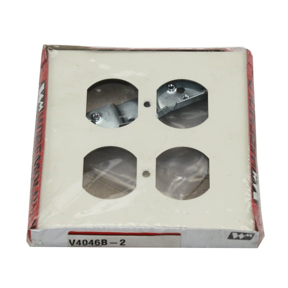 Wiremold V4046B-2 2 Gang Ivory Duplex Cover