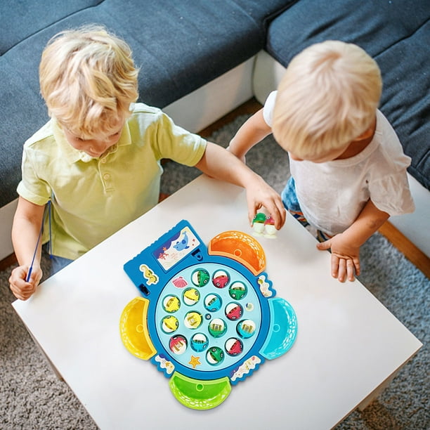 Juguetes de piscina, juguetes para bebés, juguetes para niños pequeños, juguete de pesca multifuncional para niños, juego de caña de pescar magnética giratoria, regalo educativo para educación tempran