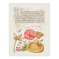 thumbnail image 3 of Artery8 Model Book of Calligraphy Flowers Mushroom and Butterfly Framed Wall Art Print Home Décor A3, 3 of 4