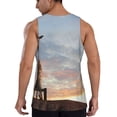thumbnail image 3 of Easygdp Elephant Giraffe Men's Tank Top, Sleeveless Muscle T Shirts, Breathable, Quick-Dry, Loose for Gym, Running, Fitness - Large, 3 of 9