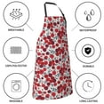 thumbnail image 5 of Pofeuu Red Hawthorn Print Waterproof Apron with Pockets Adjustable Cooking Aprons Kitchen Bib for Baking Household Cleaning, 5 of 8