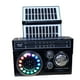 thumbnail image 1 of Radio Retro Portátil Recargable: Doble Panel solar/ Bluetooth/ USB/  Micro SD/ 3 Bandas de Radio/ Luz LED, 1 of 8