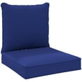 thumbnail image 1 of Outdoor Patio Chair Cushions Deep Seat Replacement Patio Cushions Set Blue, 1 of 10