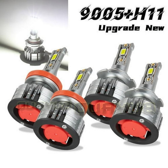 LED Headlight Bulbs High & Low Beam Kit 6000K for 2014-2015 Nissan Rouge Select
