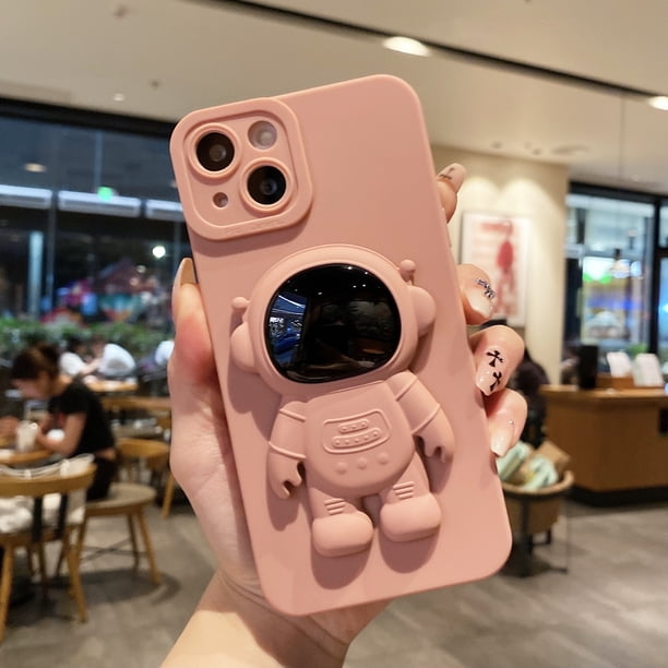 3D Astronaut Stand Liquid TPU Solid Anti-drop Protective Phone Case For,iPhone14/14Plus/14Pro/14ProMax ,iPhone13/13Mini/13Pro/13ProMax ,iPhone12/12Mini/12Pro/12ProMax, ,iPhone11/11Pro/11Pro Max ,iPho
