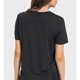 thumbnail image 4 of Camisa deportiva para mujer, cuello redondo, manga corta, tiras reflectantes de secado rápido, camisa de entrenamiento para correr, negro 12, 4 of 6