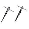 thumbnail image 1 of 2 Pcs Aléseuse Conique Manuelle pour Travail du Bois, 3 mm-13 mm, 5-16 mm, 1 of 5