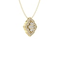 thumbnail image 4 of Araiya Fine Jewelry 10K Yellow Gold Lab-Grown Diamond Star Rhombic Pendant for Women with Gold Plated Silver Cable Chain Necklace (1/4 cttw, VS1 Clarity, D-F Color) 18inch, 4 of 4