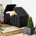 thumbnail image 3 of Strata Products Outdoor 85 Gal Patio Storage Deck Box w/Dual Door Lid,Black, 3 of 7