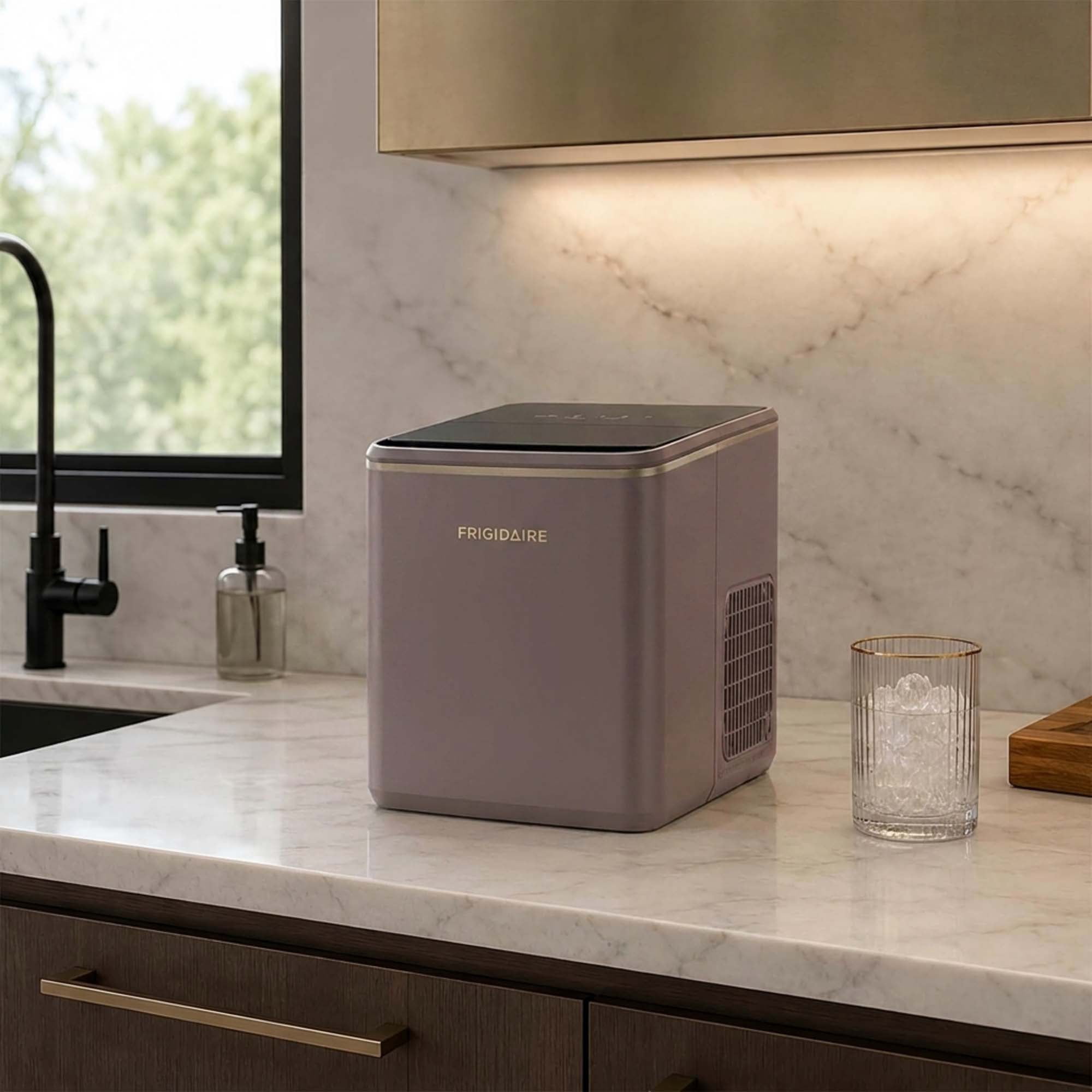 Frigidaire 26 lbs. Countertop Ice Maker with Touch Display, Mauve