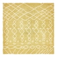 thumbnail image 7 of Unique Loom Rabat Shag Collection Area Rug - Geometric (8' Square Yellow/Ivory), 7 of 7