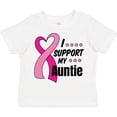 thumbnail image 3 of Inktastic Breast Cancer Awareness I Support My Auntie with Pink Ribbon Boys or Girls Toddler T-Shirt, 3 of 5