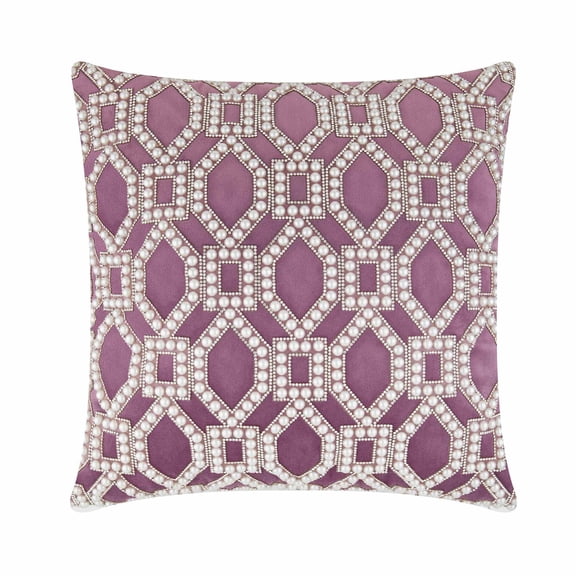 Pearl Lattice Pillow - 16x16 - Lavender