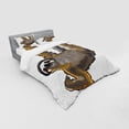 thumbnail image 3 of Ambesonne Animal Bedding Set 3 Pcs, Lazy Sloth Bear Cartoon, Twin, Grey, 3 of 3