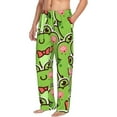 thumbnail image 6 of Pofeuu Cute Green Frog Print Men's Pajama Pants, Soft Lounge Pajama Pants with big pockets for Men Plaid Pj Bottoms-XX-Large, 6 of 6
