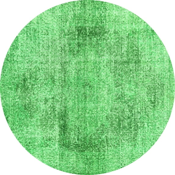 Ahgly Company Indoor Round Persian Green Traditional Area Rugs, 8' Round